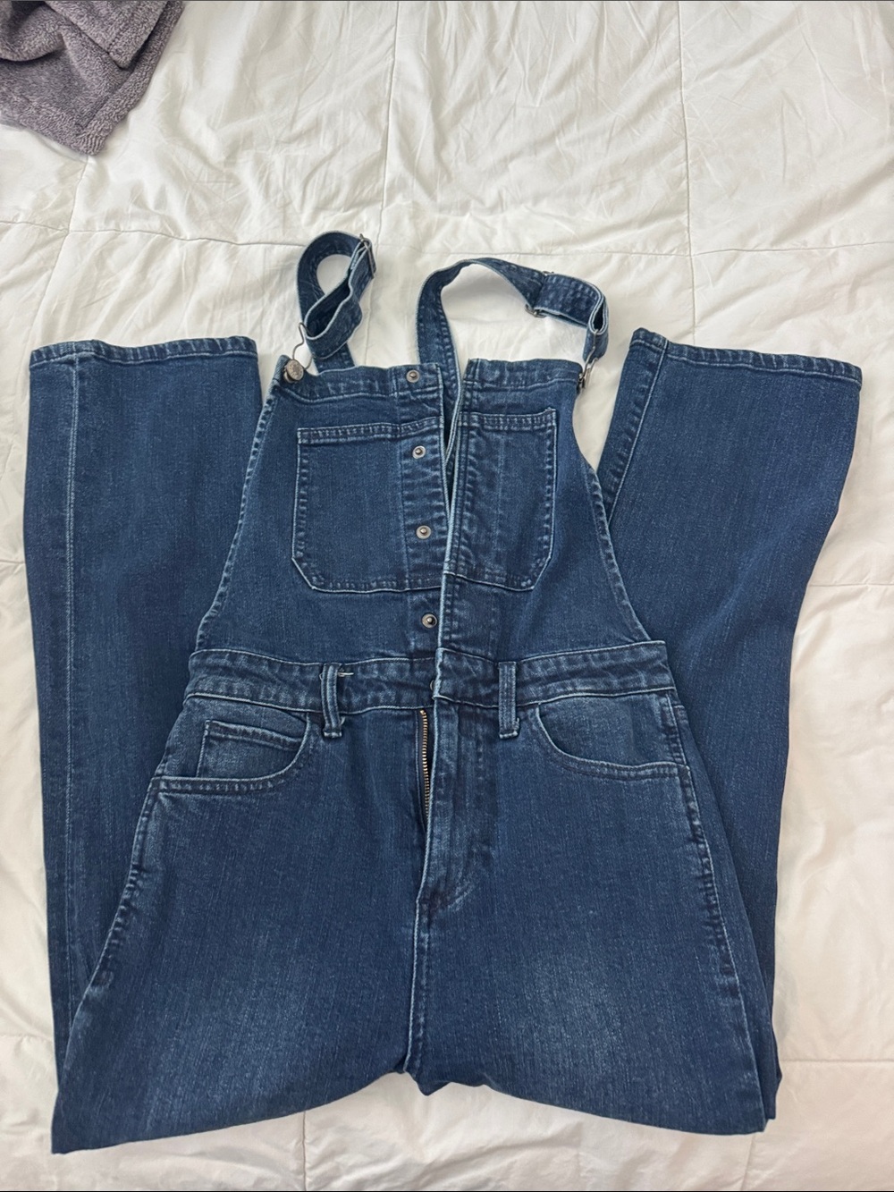 Lucky Brand Dark Blue Denim Overalls
